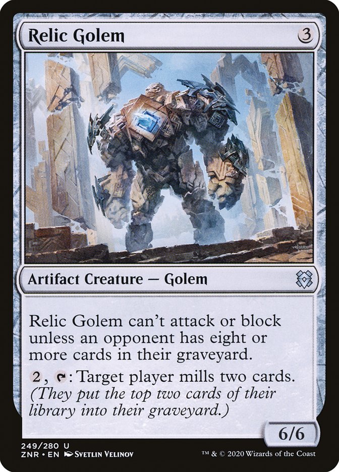 Relic Golem [Zendikar Rising] | Dragon's Lair Comics and Fantasy Houston TX