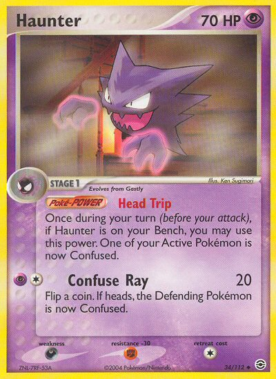 Haunter (34/112) [EX: FireRed & LeafGreen] | Dragon's Lair Comics and Fantasy Houston TX