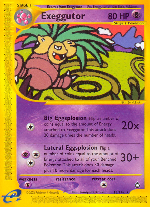 Exeggutor (13/147) [Aquapolis] | Dragon's Lair Comics and Fantasy Houston TX