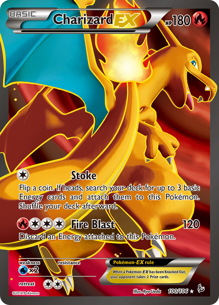 Charizard EX (100/106) [XY: Flashfire] | Dragon's Lair Comics and Fantasy Houston TX