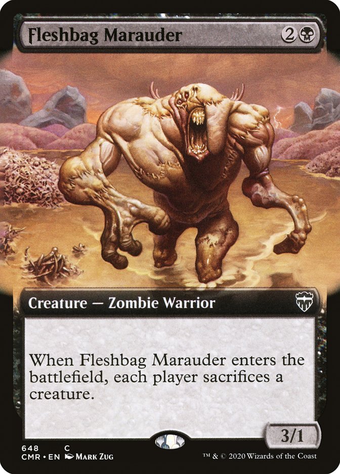 Fleshbag Marauder (Extended Art) [Commander Legends] | Dragon's Lair Comics and Fantasy Houston TX