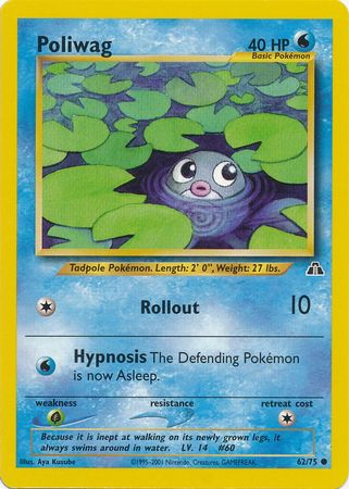 Poliwag (62/75) [Neo Discovery Unlimited] | Dragon's Lair Comics and Fantasy Houston TX