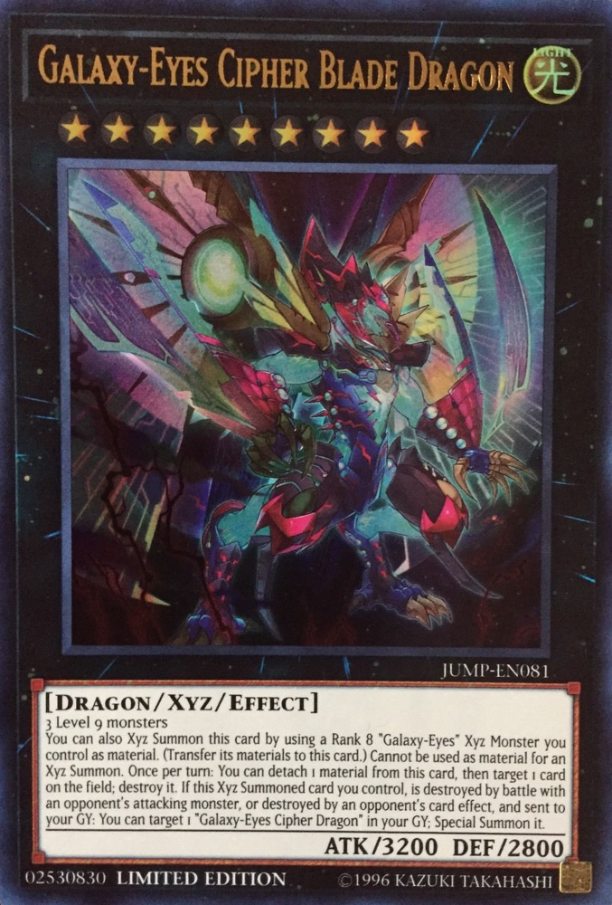 Galaxy-Eyes Cipher Blade Dragon [JUMP-EN081] Ultra Rare | Dragon's Lair Comics and Fantasy Houston TX