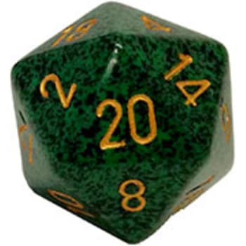 Chessex d20 34mm Golden Recon | Dragon's Lair Comics and Fantasy Houston TX