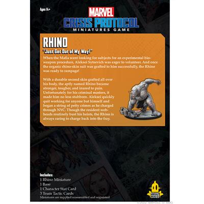 Marvel Crisis Protocol: Rhino | Dragon's Lair Comics and Fantasy Houston TX