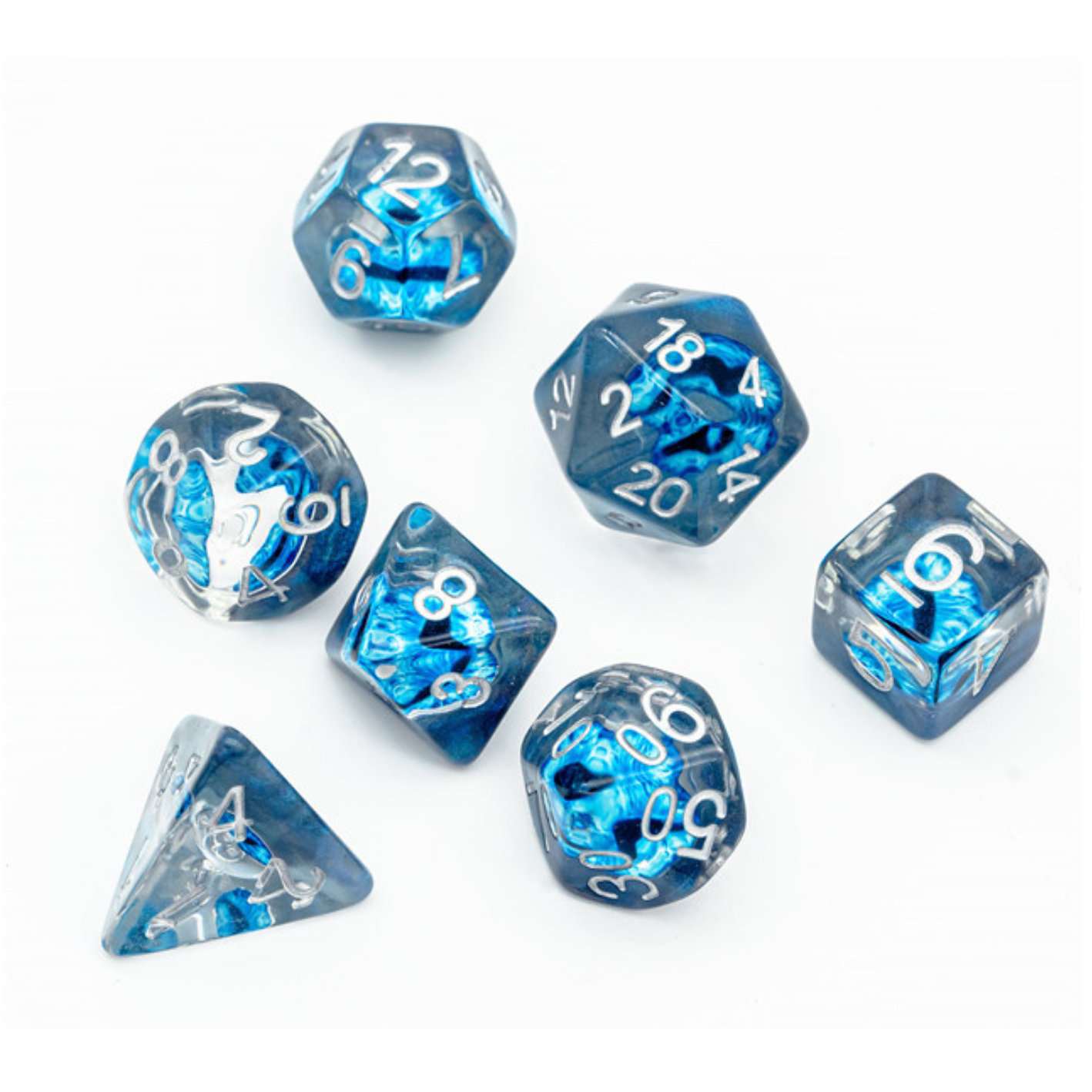 Foam Brain Cyberpunk Eye RPG Dice Set | Dragon's Lair Comics and Fantasy Houston TX