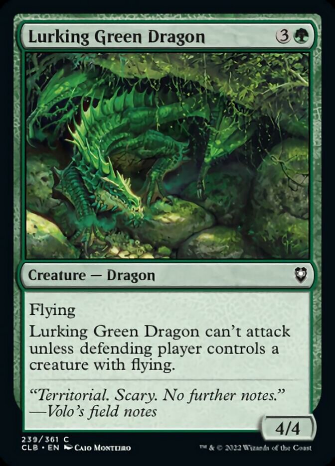 Lurking Green Dragon [Commander Legends: Battle for Baldur's Gate] | Dragon's Lair Comics and Fantasy Houston TX