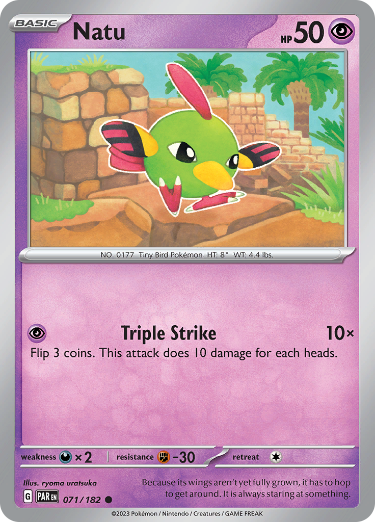 Natu (071/182) [Scarlet & Violet: Paradox Rift] | Dragon's Lair Comics and Fantasy Houston TX