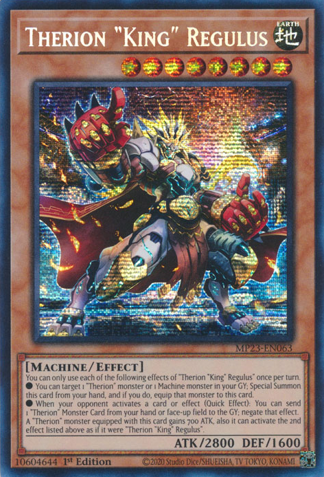 Therion "King" Regulus [MP23-EN063] Prismatic Secret Rare | Dragon's Lair Comics and Fantasy Houston TX