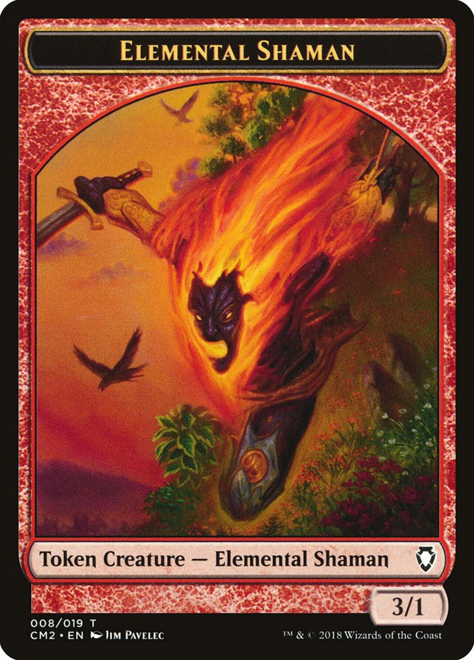 Elemental Shaman Token [Commander Anthology Volume II Tokens] | Dragon's Lair Comics and Fantasy Houston TX