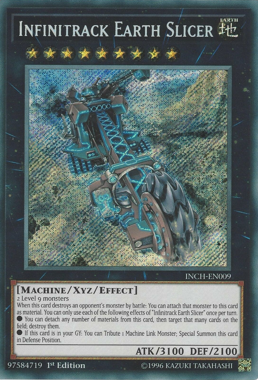 Infinitrack Earth Slicer [INCH-EN009] Secret Rare | Dragon's Lair Comics and Fantasy Houston TX