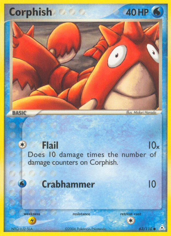 Corphish (63/110) [EX: Holon Phantoms] | Dragon's Lair Comics and Fantasy Houston TX