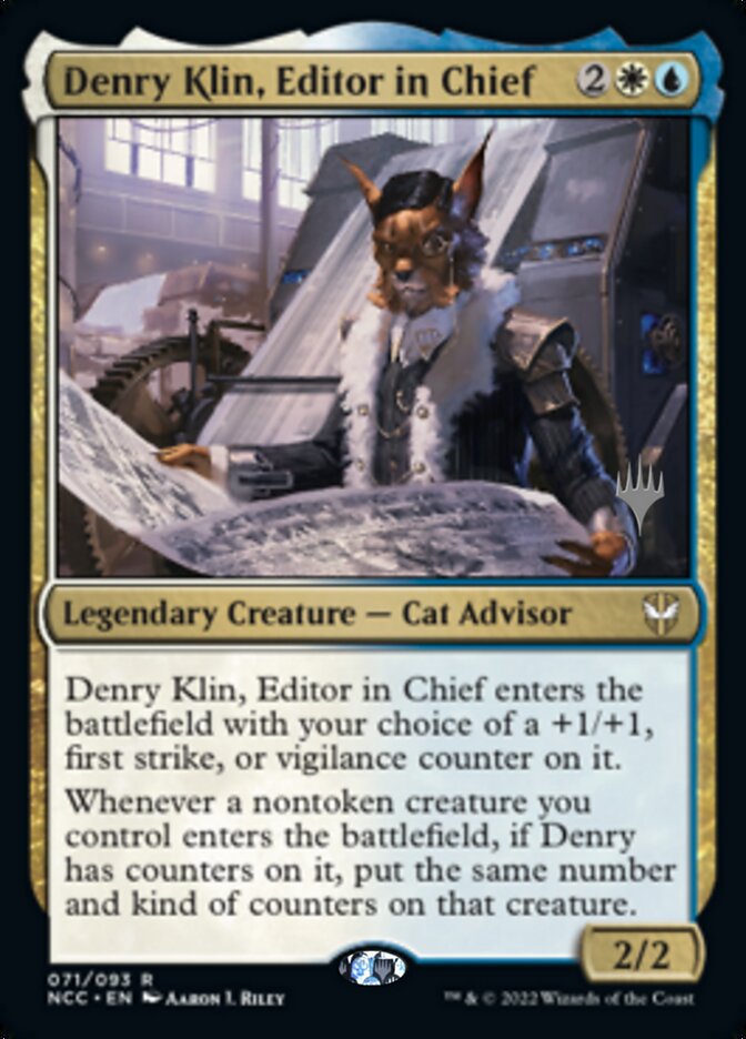 Denry Klin, Editor in Chief (Promo Pack) [Streets of New Capenna Commander Promos] | Dragon's Lair Comics and Fantasy Houston TX