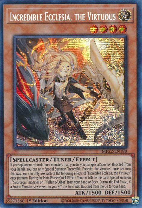 Incredible Ecclesia, the Virtuous [MP22-EN188] Prismatic Secret Rare | Dragon's Lair Comics and Fantasy Houston TX