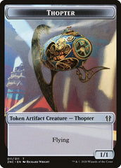 Faerie Rogue // Thopter Double-Sided Token [Zendikar Rising Commander Tokens] | Dragon's Lair Comics and Fantasy Houston TX