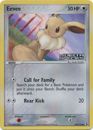 Eevee (69/113) (Stamped) [EX: Delta Species] | Dragon's Lair Comics and Fantasy Houston TX