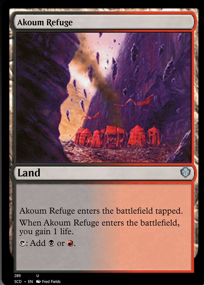 Akoum Refuge [Starter Commander Decks] | Dragon's Lair Comics and Fantasy Houston TX