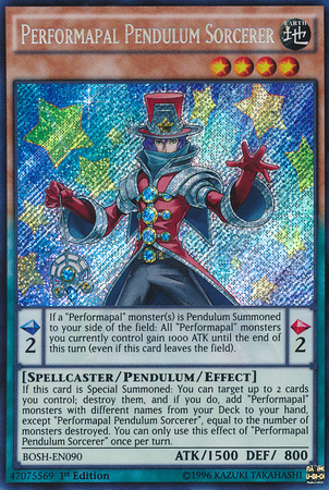 Performapal Pendulum Sorcerer [BOSH-EN090] Secret Rare | Dragon's Lair Comics and Fantasy Houston TX