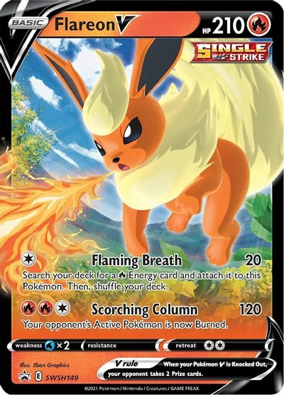 Flareon V (SWSH149) [Sword & Shield: Black Star Promos] | Dragon's Lair Comics and Fantasy Houston TX