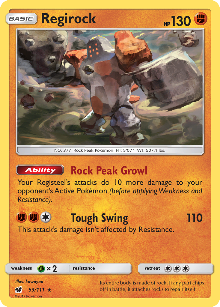 Regirock (53/111) [Sun & Moon: Crimson Invasion] | Dragon's Lair Comics and Fantasy Houston TX