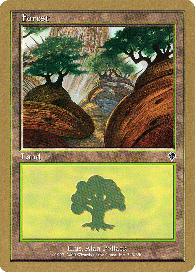 Forest (jt349a) (Jan Tomcani) [World Championship Decks 2001] | Dragon's Lair Comics and Fantasy Houston TX