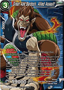 Great Ape Bardock, Allied Assault (Winner Stamped) (P-318) [Tournament Promotion Cards] | Dragon's Lair Comics and Fantasy Houston TX