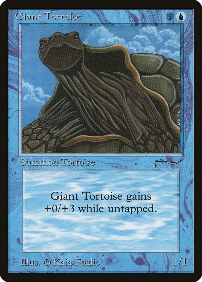 Giant Tortoise (Dark Mana Cost) [Arabian Nights] | Dragon's Lair Comics and Fantasy Houston TX