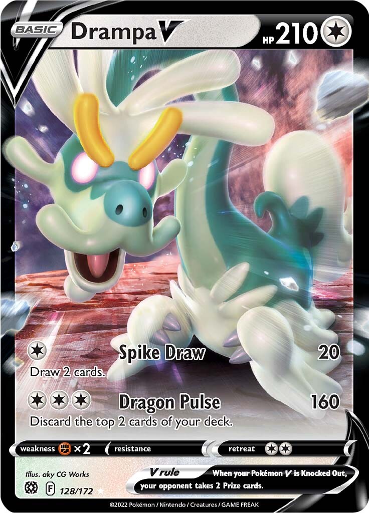 Drampa V (128/172) [Sword & Shield: Brilliant Stars] | Dragon's Lair Comics and Fantasy Houston TX