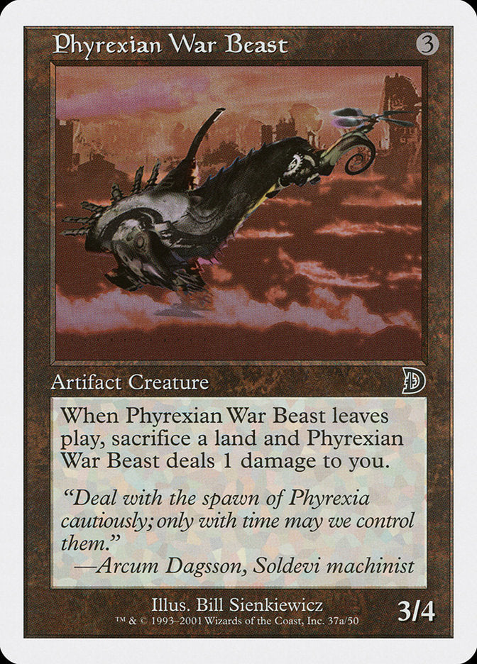 Phyrexian War Beast (Signature on Left) [Deckmasters] | Dragon's Lair Comics and Fantasy Houston TX