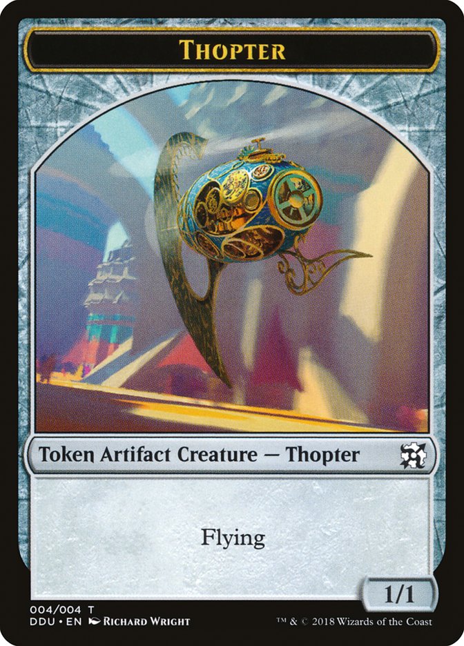 Thopter Token (004/004) [Duel Decks: Elves vs. Inventors Tokens] | Dragon's Lair Comics and Fantasy Houston TX