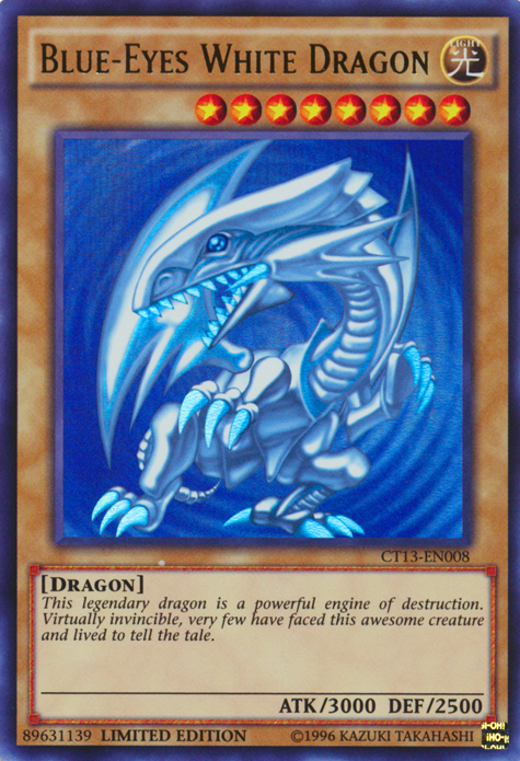 Blue-Eyes White Dragon [CT13-EN008] Ultra Rare | Dragon's Lair Comics and Fantasy Houston TX