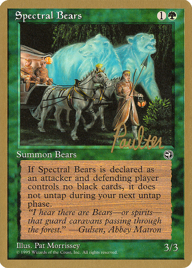 Spectral Bears (Preston Poulter) [Pro Tour Collector Set] | Dragon's Lair Comics and Fantasy Houston TX