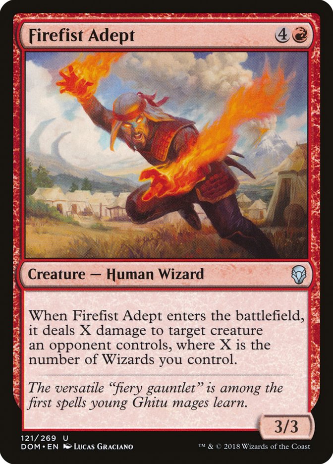 Firefist Adept [Dominaria] | Dragon's Lair Comics and Fantasy Houston TX