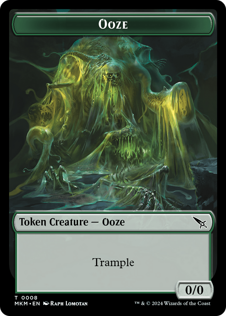 Detective // Ooze Double-Sided Token [Murders at Karlov Manor Tokens] | Dragon's Lair Comics and Fantasy Houston TX