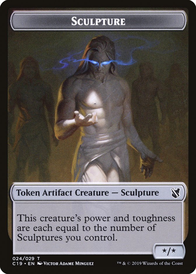 Sculpture Token [Commander 2019 Tokens] | Dragon's Lair Comics and Fantasy Houston TX