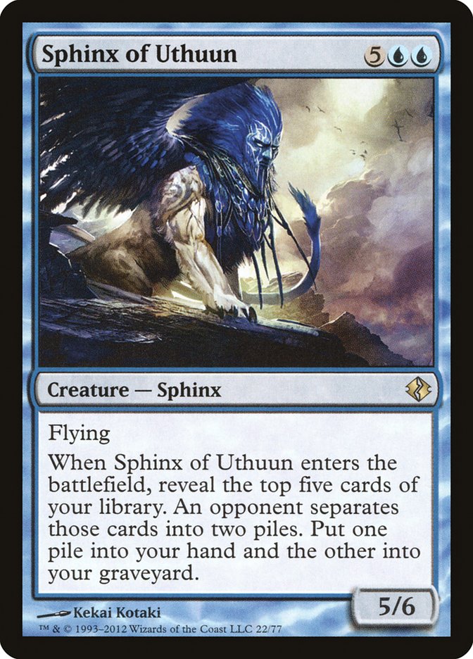 Sphinx of Uthuun [Duel Decks: Venser vs. Koth] | Dragon's Lair Comics and Fantasy Houston TX