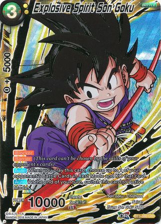 Explosive Spirit Son Goku (SPR) (BT3-088) [Cross Worlds] | Dragon's Lair Comics and Fantasy Houston TX