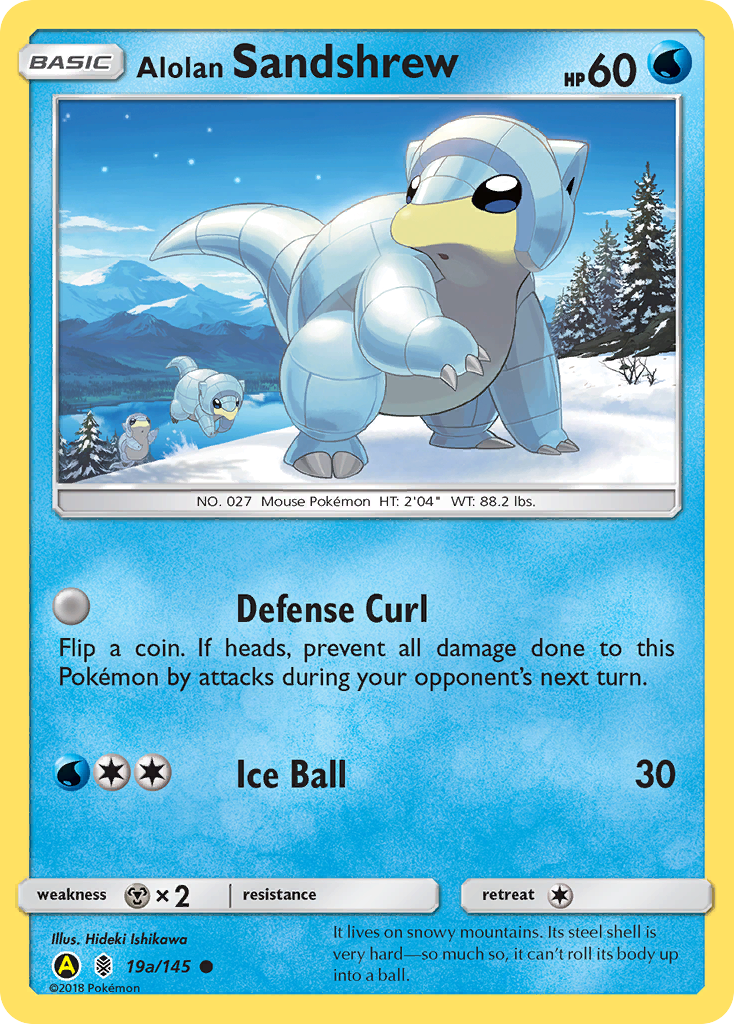 Alolan Sandshrew (19a/145) [Alternate Art Promos] | Dragon's Lair Comics and Fantasy Houston TX