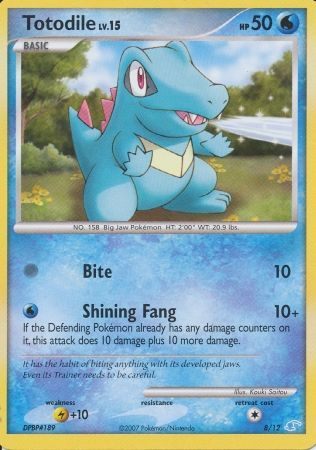 Totodile (8/12) [Diamond & Pearl: Trainer Kit - Manaphy] | Dragon's Lair Comics and Fantasy Houston TX