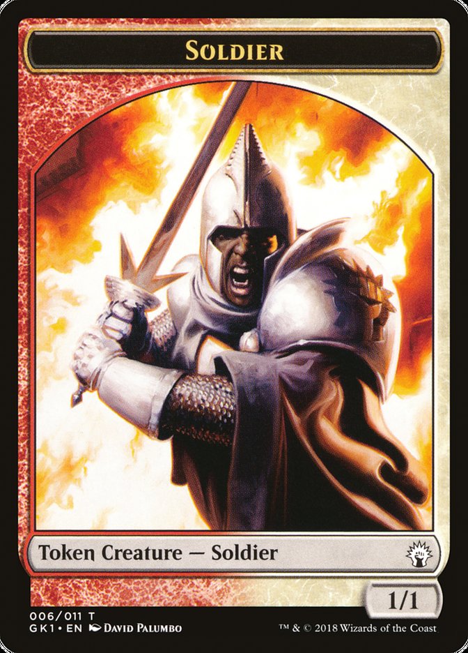 Soldier // Soldier Double-Sided Token [Guilds of Ravnica Guild Kit Tokens] | Dragon's Lair Comics and Fantasy Houston TX