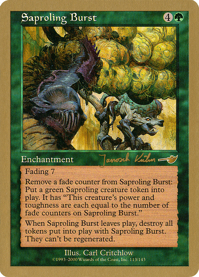 Saproling Burst (Janosch Kuhn) [World Championship Decks 2000] | Dragon's Lair Comics and Fantasy Houston TX