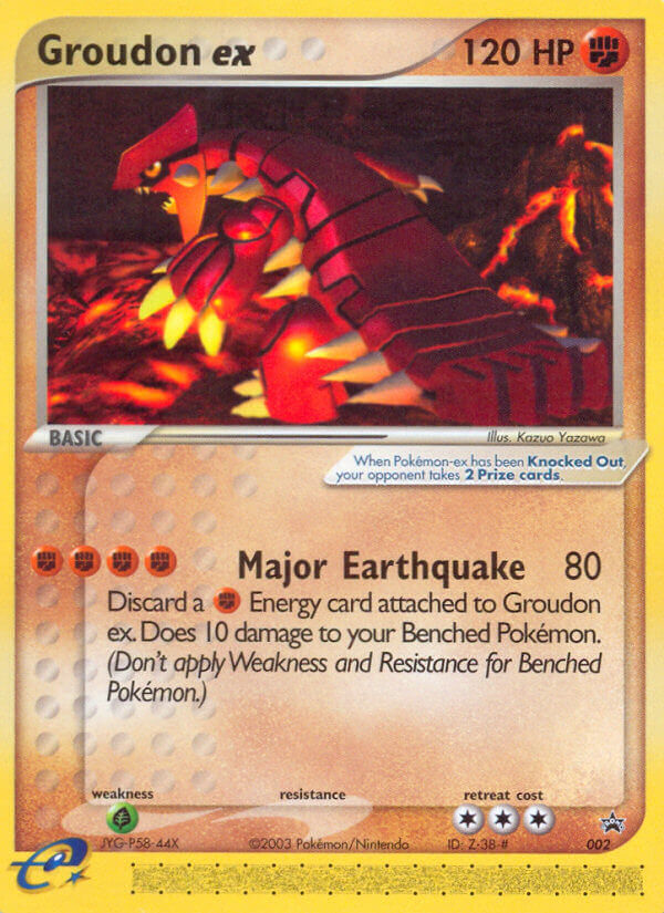 Groudon ex (002) [Nintendo: Black Star Promos] | Dragon's Lair Comics and Fantasy Houston TX