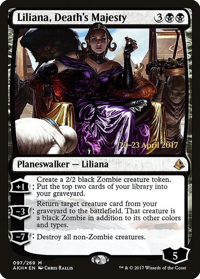 Liliana, Death's Majesty [Amonkhet Prerelease Promos] | Dragon's Lair Comics and Fantasy Houston TX