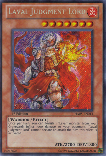 Laval Judgment Lord [HA05-EN014] Secret Rare | Dragon's Lair Comics and Fantasy Houston TX