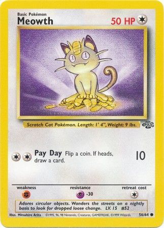 Meowth (56/64) [Jungle Unlimited] | Dragon's Lair Comics and Fantasy Houston TX