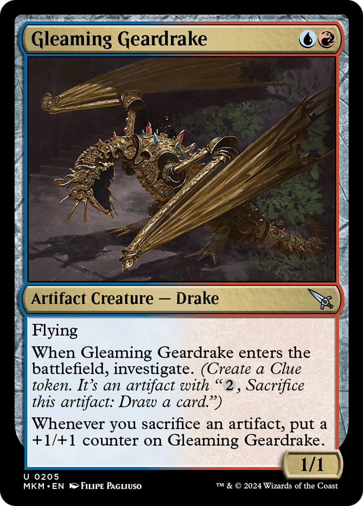 Gleaming Geardrake [Murders at Karlov Manor] | Dragon's Lair Comics and Fantasy Houston TX