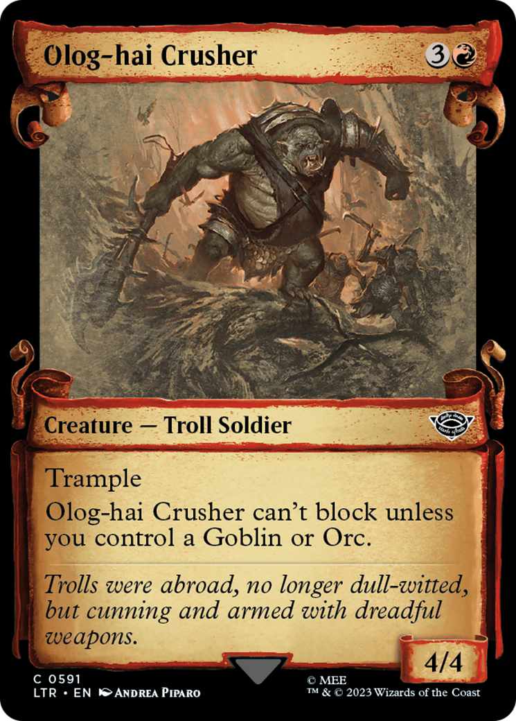 Olog-Hai Crusher [The Lord of the Rings: Tales of Middle-Earth Showcase Scrolls] | Dragon's Lair Comics and Fantasy Houston TX