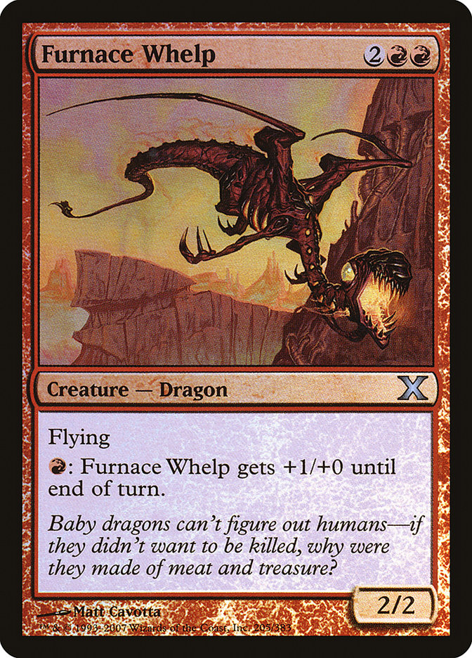 Furnace Whelp (Premium Foil) [Tenth Edition] | Dragon's Lair Comics and Fantasy Houston TX