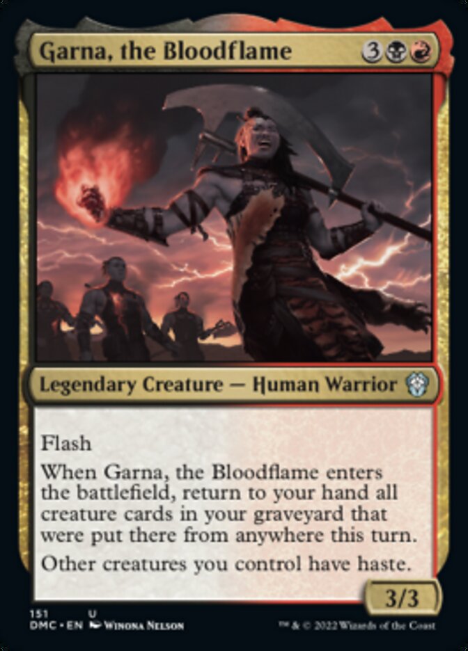 Garna, the Bloodflame [Dominaria United Commander] | Dragon's Lair Comics and Fantasy Houston TX