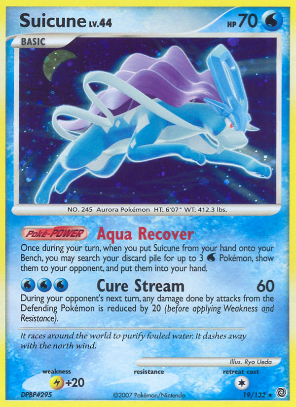 Suicune (19/132) [Diamond & Pearl: Secret Wonders] | Dragon's Lair Comics and Fantasy Houston TX